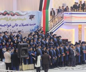 هشتمین دوره جشن فراغت تحصیلی محصلان مؤسسه تحصیلات عالی خواجه عبدالله انصاری(رح) بر گزار شد