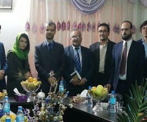 دیدار وزیر تحصیلات عالی از مؤسسه تحصیلات عالی خواجه عبدالله انصاری.